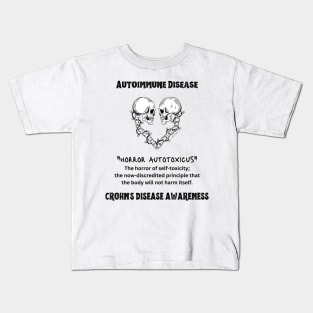 Crohn's Disease Awareness, Horror Autotoxicus Kids T-Shirt